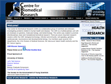 Tablet Screenshot of cbr.uvic.ca