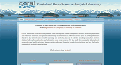 Desktop Screenshot of coral.geog.uvic.ca