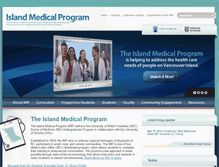 Tablet Screenshot of imp.uvic.ca