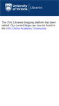 Mobile Screenshot of blogs.library.uvic.ca