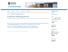 Tablet Screenshot of conferences.uvic.ca