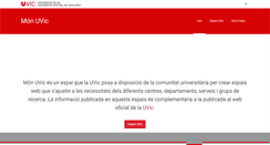 Desktop Screenshot of mon.uvic.cat