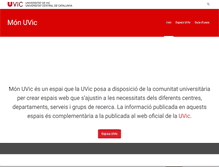 Tablet Screenshot of mon.uvic.cat