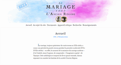 Desktop Screenshot of mariage.uvic.ca