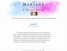 Tablet Screenshot of mariage.uvic.ca